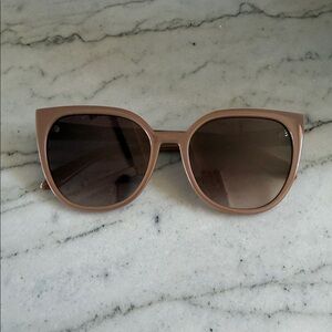 Quay Australia Women's Cat-Eye Sunglasses in Mauve Taupe with Brown Lenses